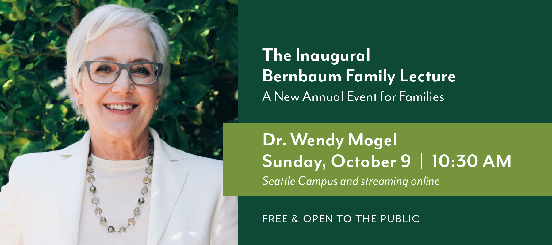 Bernbaum family lecture temple de hirsch sinai 